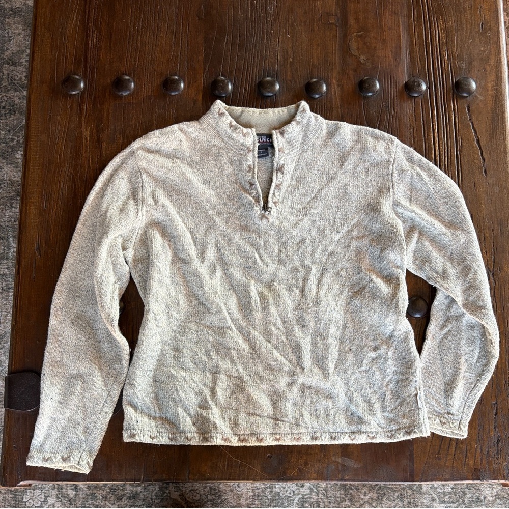 Woolrich Women’s Cream Zip Up Sweater